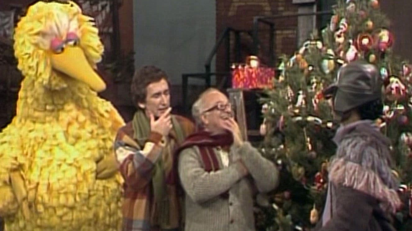 A Special Sesame Street Christmas backdrop